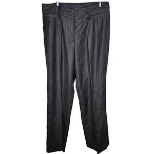 Bogari Women's Size 8 Pinstripe Pants Grey Dress Work
